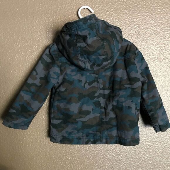 Cat & Jack Camo Cargo Style Fur Jacket 12mo - Picture 2 of 6